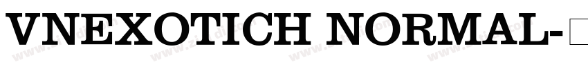 VnExoticH Normal字体转换